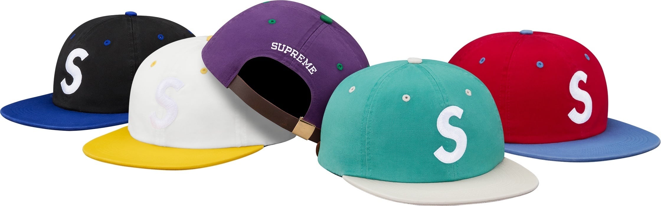 2-Tone Washed S Logo 6-Panel